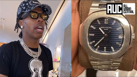 lil baby fake watch|lil baby patek watch.